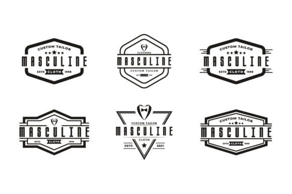Download Vintage Clothing Apparel Gentleman Logos - Premium Resources